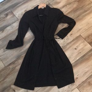 Hot Black Dress Button Down Labcoat style